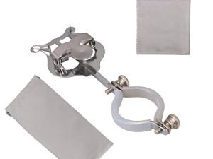 Walmine Silver Clarinet Clamp-On Holder Lyre Musical Sheet Clip Lyre استبدال أجزاء