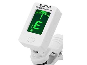 JOYO Guitar Tuner Clip on Digital Electronic Tuner for Guitar، Bass، Ukulele، Violin، Mandolin، Banjo Acoustics Calibration Tuner (JT-01 White)