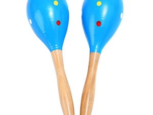 Maracas ، آلة موسيقية لاتينية خشبية احترافية من Rumba Shakers ، خشخيشات إيقاعية يدوية مع إيقاع السالسا الصافي للبالغين ، مجموعة من 2