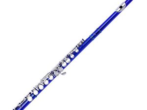 الناي Yamaer C Flute مغلق الفتحة ذات 16 مفتاحًا للأطفال المبتدئين أداة الفلوت مع حقيبة حمل وحامل وكتاب موسيقى وقفازات ومجموعة تنظيف (أزرق)
