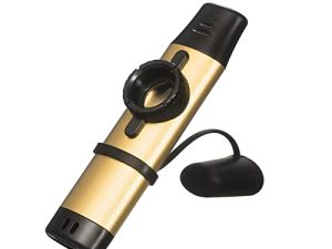 Kazoo مع 5 أغشية كازو فلوت ، آلات موسيقية معدنية كازو للأطفال ، كازو ملون للجيتار ، القيثارة ، الكمان ، لوحة مفاتيح البيانو ، نغمة قابلة للتعديل لمحبي الموسيقى للأطفال / الكبار (ذهبي)