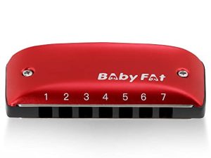 مجموعة هارمونيكا اللطيفة ذات 7 ثقوب من BabyFat ، هارمونيكا Diatonic مع شرائط تعليق مجانية ، هدايا للأطفال ، للمبتدئين والأطفال الصغار ، أداة موسيقية سهلة اللعب وألعاب Hape (مفتاح C)