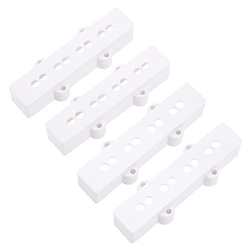 4 قطع من أغطية Yootones Bass Pickup للرقبة / الجسر متوافق مع 4 أوتار من أجزاء آلة موسيقية جاز جاز جيتار باس (أبيض) 4 قطع من أغطية Yootones Bass Pickup للرقبة / الجسر متوافق مع 4 أوتار من أجزاء آلة موسيقية جاز جاز جيتار باس (أبيض)
