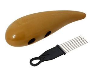 MILISTEN 1 مجموعة Guiro Latin Percussion ABS Guiro Percussion with Scraper Guiro Lp الموسيقية لتدريب مرافقة عشاق الموسيقى (قهوة)