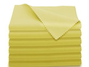 أقمشة تنظيف البوق من AAwipes ميكروفايبر 12 "x 12" (6 عبوات ، أصفر) أقمشة قطيفة لتلميع الآلات الموسيقية أقمشة تلميع وتنظيف للجيتار والكمان بيانو كلارينيت ساكس يونيفرسال