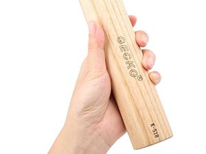 GECKO Maracas Sand Hammer Percussion Shaker Instrument ، Maracas خشبي طبيعي للبالغين ، يستخدم في العروض الحية والحفلات الموسيقية ، مناسب لعازفي الجيتار وعازفي الجيتار في كاهون