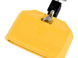 TUOREN 5 "Jam Block Musical Percussion Instrument Plastic Latin Drum Instrument (Yellow)