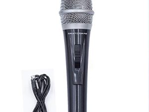 ميكروفون آلة موسيقية ديناميكية للغناء مع كابل XLR مقاس 3.5 متر / 11.40 قدم وميكروفون محمول باليد لغناء الكاريوكي والكلام وحفلات الزفاف والمسرح والأنشطة الخارجية