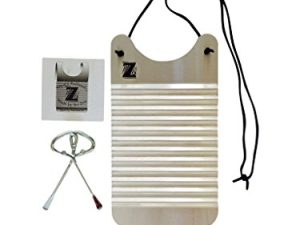 لوحة غسيل Zydeco Frottoir Scrubboard أداة قرع خالية من الخدوش مصغرة 6 بوصات بعرض 11 بوصة مصنوعة يدويًا لويزيانا تي دون لوحة مفتاح Z Rubboards