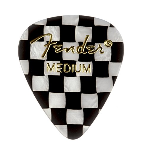 Fender Graphic Guitar Picks 351 Shape ، Checker ، Medium ، 12 Pack Fender Graphic Guitar Picks 351 Shape ، Checker ، Medium ، 12 Pack