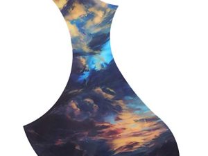 Guitar Pickguard , Acoustic Guitar Pickguard Self Adhesive Decoration أكسسوارات آلة موسيقية مناسبة للقيثارات الشعبية (2) ملحقات يتم لعبها