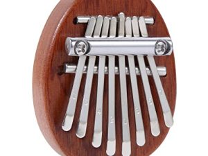 HoozGee Kalimba Mini Thumb Piano 8 Keys Marimbas Portable Finger Finger Marimbas مع حبل هدايا خاصة للأطفال والكبار للمبتدئين (Mini Kalimba)
