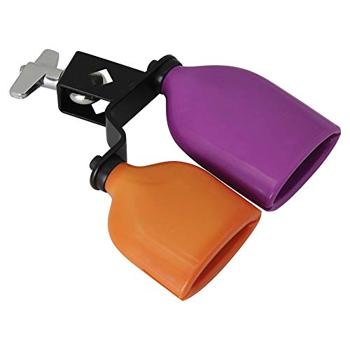 Mowind Bicolor Cowbell لمجموعة الطبل نغمات عالية ومنخفضة طقم جرس مزدوج التثبيت أدوات قرع متوسطة الحجم Mowind Bicolor Cowbell لمجموعة الطبل نغمات عالية ومنخفضة طقم جرس مزدوج التثبيت أدوات قرع متوسطة الحجم