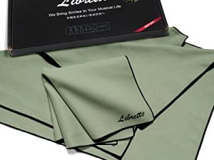 قماش Libretto Microfiber البولندية للآلات الموسيقية ، 3 أحجام في عبوة واحدة ، منتج تنظيف البوق والنحاس ، أخضر ، خالي من الوبر ، فائق النعومة ، هدية ، للبيانو ، الكمان ، الجيتار ، الساكسفون ، الكمبيوتر المحمول.