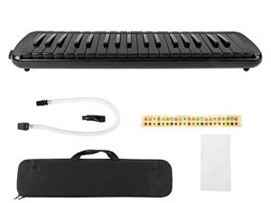 Melodica 37 Key ، آلة موسيقية Melodicas بيانو Blowpipe Melodica (أسود)