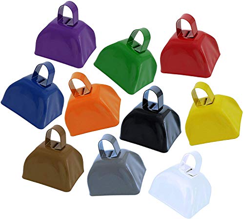جرس الهتاف المعدني Cowbell Noisemaker ، السنة الجديدة ، الفصول الدراسية بالمدرسة ، أجراس الزفاف والدقات ، الآلات الموسيقية الإيقاعية ، إنذار جرس المكالمات ، 3 بوصات (عبوة من 12) (متعدد الألوان ، متنوع) جرس الهتاف المعدني Cowbell Noisemaker ، السنة الجديدة ، الفصول الدراسية بالمدرسة ، أجراس الزفاف والدقات ، الآلات الموسيقية الإيقاعية ، إنذار جرس المكالمات ، 3 بوصات (عبوة من 12) (متعدد الألوان ، متنوع)