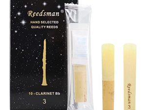 Reedsman التقليدية Bb كلارينيت القصب ، بما في ذلك 10 زائد 2 إجمالي 12 حزمة من القصب مع حاملات القصب الفردية وواحدة صغيرة هارمونيكا. (القوة 3.0)