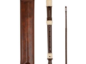 مسجل سوبرانو Flauta Recorder 8 Hole ABS Clarinet Treble Flute C Key مع تعليمات الرسم البياني بالإصبع مع حقيبة قضيب التنظيف (الباروك)