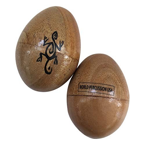 هزاز بيض الخشب - لمسة نهائية طبيعية - زوج (2 قطعة) من شركة World Percussion USA (الخشب الطبيعي) هزاز بيض الخشب - لمسة نهائية طبيعية - زوج (2 قطعة) من شركة World Percussion USA (الخشب الطبيعي)