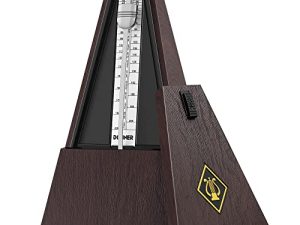 Donner Mechanical Metronome for Piano Guitar Drum Violin Saxophone Musician، Track Beat and Tempo، Loud Sound، Steel Movement، DPM-1، Wood Grain Color