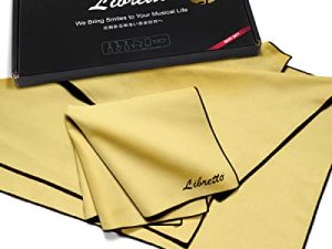 قماش Libretto Microfiber البولندية للآلات الموسيقية ، 3 أحجام في عبوة واحدة ، منتج تنظيف الكمان والتشيلو ، أصفر ، خالي من الوبر ، فائق النعومة ، هدية ، للبيانو ، الجيتار ، البوق ، الساكسفون ، الكمبيوتر المحمول.