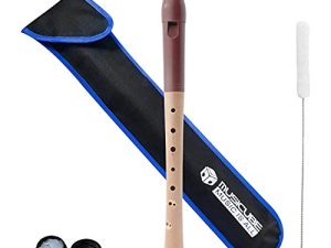 MUSICUBE Professional C-Soprano Recorder Instrument for Beginners Kids Adults Baroque Fingering Double Holes Recorder أداة موسيقية للمدرسة والمنزل من قطعتين مجموعة تسجيل اختيار الهدايا