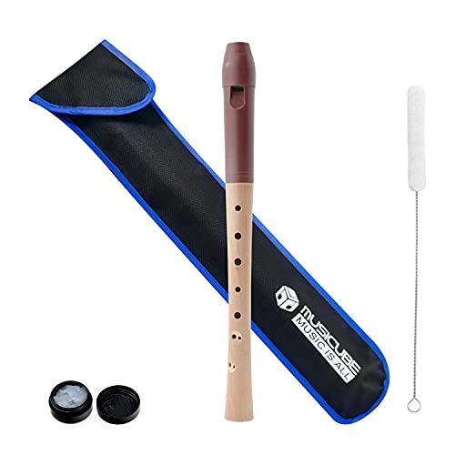 MUSICUBE Professional C-Soprano Recorder Instrument for Beginners Kids Adults Baroque Fingering Double Holes Recorder أداة موسيقية للمدرسة والمنزل من قطعتين مجموعة تسجيل اختيار الهدايا MUSICUBE Professional C-Soprano Recorder Instrument for Beginners Kids Adults Baroque Fingering Double Holes Recorder أداة موسيقية للمدرسة والمنزل من قطعتين مجموعة تسجيل اختيار الهدايا