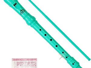 Eastrock Recorder Instrument German Style Soprano Recorder 3 قطع للمبتدئين مع قضيب التنظيف ، مخطط بالإصبع ، حقيبة التعبئة ، مسند الإبهام