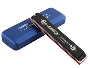 أعلى 24 ثقبًا في الشرق من Tremolo Harmonica Key of C و Tremolo Mouth Organ Harmonica للبالغين والمهنيين والطلاب (T2406K-C)
