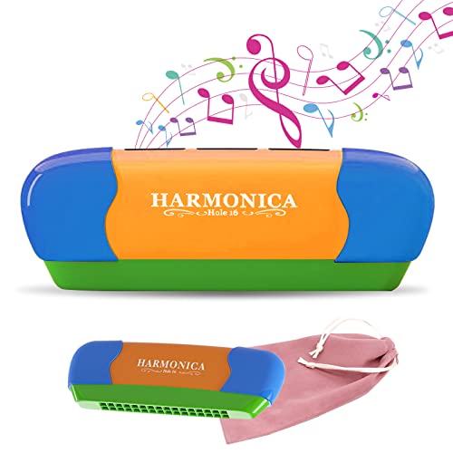 جهاز Harmonica Key of C 16 هول بلوز للأطفال للتعليم المبكر ، أداة موسيقية سهلة اللعب ، ألعاب تعليمية للمبتدئين في حفلات الأطفال (برتقالي) جهاز Harmonica Key of C 16 هول بلوز للأطفال للتعليم المبكر ، أداة موسيقية سهلة اللعب ، ألعاب تعليمية للمبتدئين في حفلات الأطفال (برتقالي)
