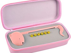 جراب PAIYULE متوافق مع Otamatone [الإصدار الإنجليزي] جهاز المزج المحمول للآلات الموسيقية الإلكترونية اليابانية من Cube / Maywa Denki ، حامل التخزين يناسب فقط العادي (الصندوق فقط) (وردي)