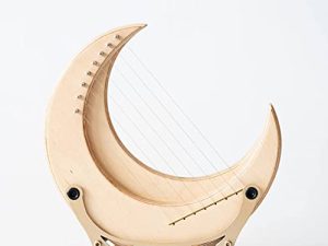 Oniissy Lyre Harp ، 8 String Moon Shape Maple Harp ، الآلات الوترية الكلاسيكية التقليدية ، آلة موسيقية وترية محمولة للأطفال البالغين والمبتدئين