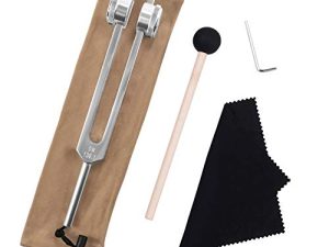 QIYUN Tuning Fork ، OM 136.1 HZ Tuning Forks - Chakra Tuning Forks فعالة لجهاز المناعة والدورة الدموية ، شقرا القلب ، التأمل ، اليوجا ، آلة موسيقية مثالية للشفاء