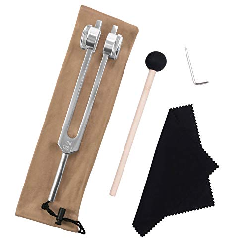 QIYUN Tuning Fork ، OM 136.1 HZ Tuning Forks - Chakra Tuning Forks فعالة لجهاز المناعة والدورة الدموية ، شقرا القلب ، التأمل ، اليوجا ، آلة موسيقية مثالية للشفاء QIYUN Tuning Fork ، OM 136.1 HZ Tuning Forks - Chakra Tuning Forks فعالة لجهاز المناعة والدورة الدموية ، شقرا القلب ، التأمل ، اليوجا ، آلة موسيقية مثالية للشفاء