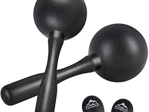خشخيشات مطرقة رمل ABS من EASTROCK Maracas Shaker خشخيشات قرع يدوية للأطفال والكبار ، أداة قرع رائعة للأداء الحي ومرافقة الفرقة ، أسود