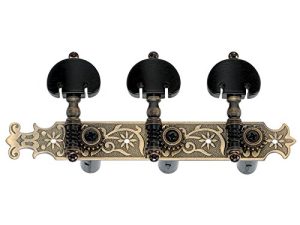 Golden Gate F-2108 موالف الجيتار الكلاسيكي - لوحان (3 + 3) - نحاسي عتيق