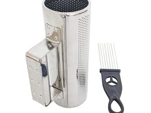 آلات موسيقية إيقاعية لاتينية من الفولاذ المقاوم للصدأ من Guiro Shaker مع مكشطة (8 "× 3")