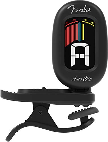 موالف Fender Auto Clip Chromatic للغيتار الصوتي والجيتار الكهربائي والباس والمندولين والكمان والقيثارة والبانجو موالف Fender Auto Clip Chromatic للغيتار الصوتي والجيتار الكهربائي والباس والمندولين والكمان والقيثارة والبانجو