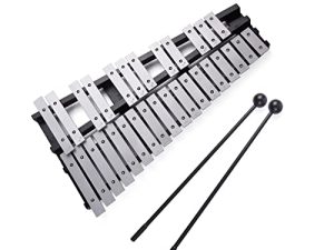 Btuty قابلة للطي 30 ملاحظة Glockenspiel إكسيليفون إطار خشبي قضبان الألومنيوم التعليمية قرع آلة موسيقية هدية