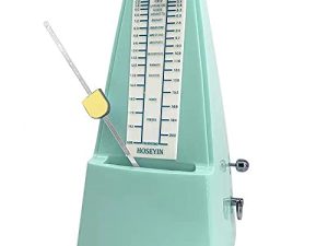 HOSEYIN Mechanical Metronome ، المسرع العالمي للبيانو والجيتار والكمان والطبول والآلات الأخرى (قياسي ، أخضر)