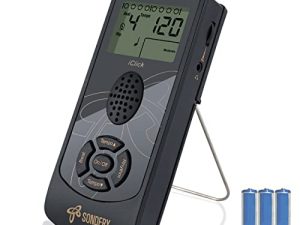 Sondery Digital Metronome لطبل البيانو والجيتار وجميع الأدوات ، وخيار عد صوت المرأة ، والتحكم المباشر عبر الأزرار ، وقراءة الشاشة الكبيرة بسهولة ، والطاقة عن طريق البطاريات أو USB