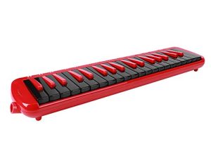 Melodica ، 37 مفتاح الرياح الموسيقية آلة لوحة مفاتيح البيانو الهوائية مع حقيبة حمل مناسبة للمبتدئين Sportinggoods Mouthorgan (أحمر £ ©
