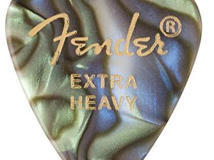 اختيارات جيتار Fender Premium Celluloid من 351 شكل ، أذن البحر ، ثقيل للغاية ، 12 عبوة