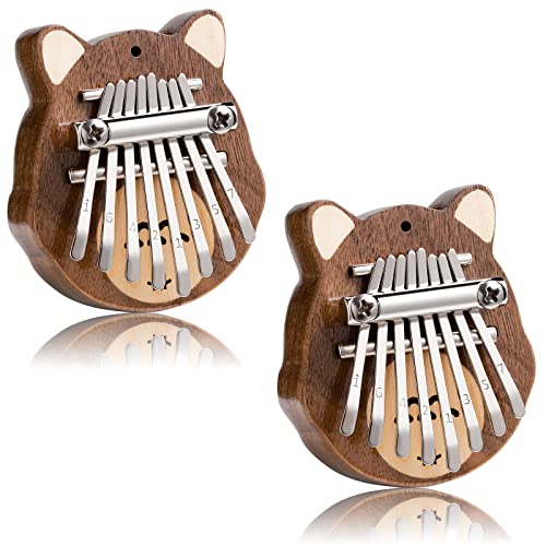 Lronbird 2 Pack Mini 8 Key Kalimba Thumb Piano هدايا للأطفال المبتدئين لعشاق الموسيقى ، إكسسوارات سلسلة مفاتيح على شكل أداة لطيفة ، زينة رائعة على شكل بيانو لشجرة الكريسماس (الراكون) Lronbird 2 Pack Mini 8 Key Kalimba Thumb Piano هدايا للأطفال المبتدئين لعشاق الموسيقى ، إكسسوارات سلسلة مفاتيح على شكل أداة لطيفة ، زينة رائعة على شكل بيانو لشجرة الكريسماس (الراكون)