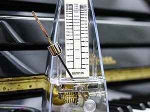HOSEYIN Mechanical Metronome و Universal Metronome للبيانو والجيتار والكمان والآلات الأخرى (شفافة)