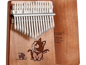 East top Kalimba 17 Keys Thumb Piano الموسيقية بيانو الإصبع مع خشب Okoume ، هدية للأطفال والكبار والمبتدئين والمحترفين ، مفتاح