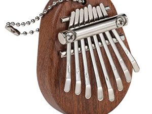 MOTZU Mini Kalimba ، بيانو إصبع الإبهام بـ 8 مفاتيح ، بيانو محمول من الخشب الصلب من Mbira ، هدية موسيقية خاصة للأطفال والكبار والمبتدئين