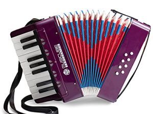 أداة MUSICUBE الأكورديون للأطفال 17 مفتاحًا 8 باس أكورديون مع أشرطة للمبتدئين والبالغين ، لعبة الآلات الموسيقية التعليمية للأولاد والبنات الذين تتراوح أعمارهم بين 3 سنوات فما فوق (أرجواني)