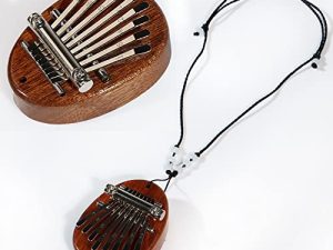 بيانو صغير من 8 مفاتيح كاليمبا ، بيانو محمول بالأصابع ، بيانو ماريمبا موسيقي مع حبل ، هدية آلات موسيقية للأطفال والكبار المبتدئين