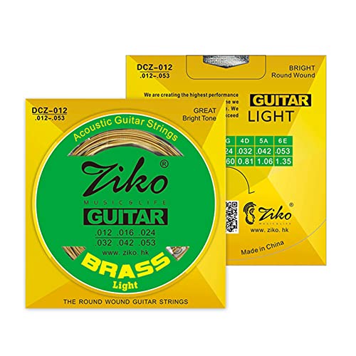 ZIKO DCZ-012 أوتار جيتار صوتي خفيفة سداسية سلك سبيكة نحاسي للجروح مقاومة للتآكل 6 أوتار مجموعة إكسسوارات آلة موسيقية (.012-.053) ZIKO DCZ-012 أوتار جيتار صوتي خفيفة سداسية سلك سبيكة نحاسي للجروح مقاومة للتآكل 6 أوتار مجموعة إكسسوارات آلة موسيقية (.012-.053)